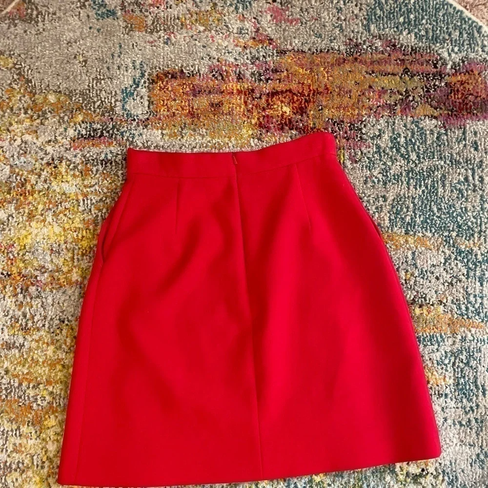 𝅺Karen Millen Military Skirt Red Size 8